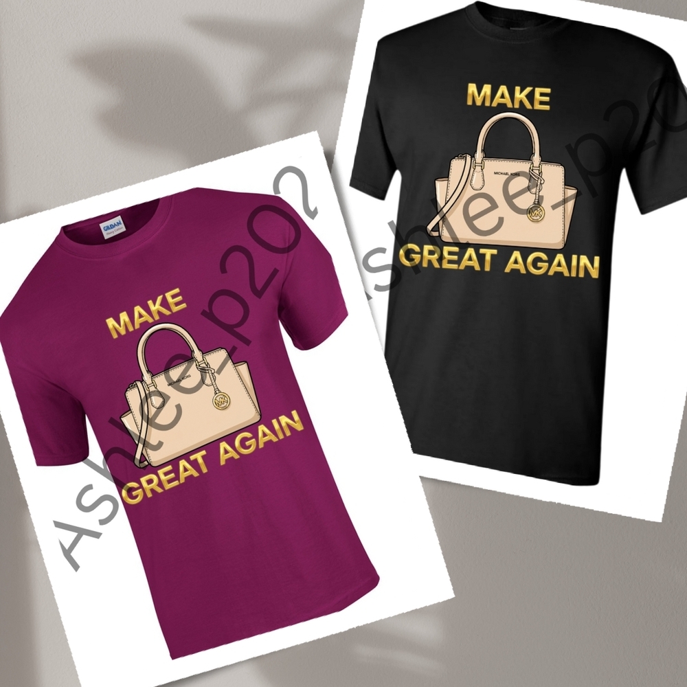 MMKGA Purse Funny/Humourous Short Sleeve Graphic Tee Shirt